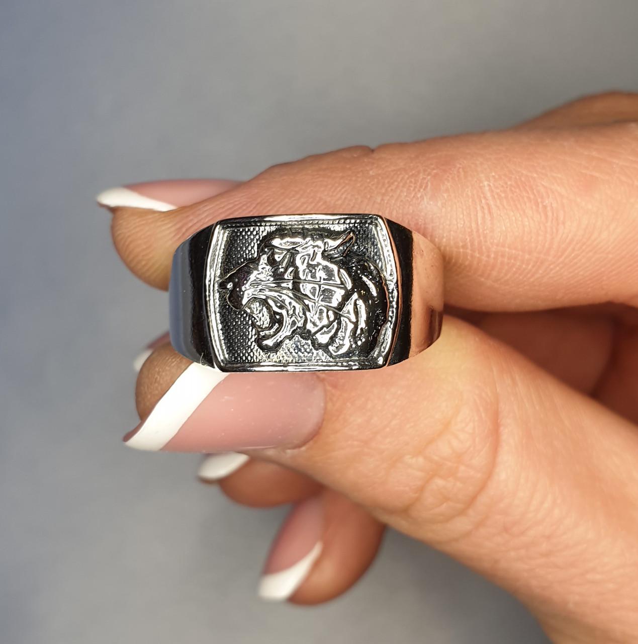 Каблучка срібна Тигр р. 18,5 5,04 г (1437339450)