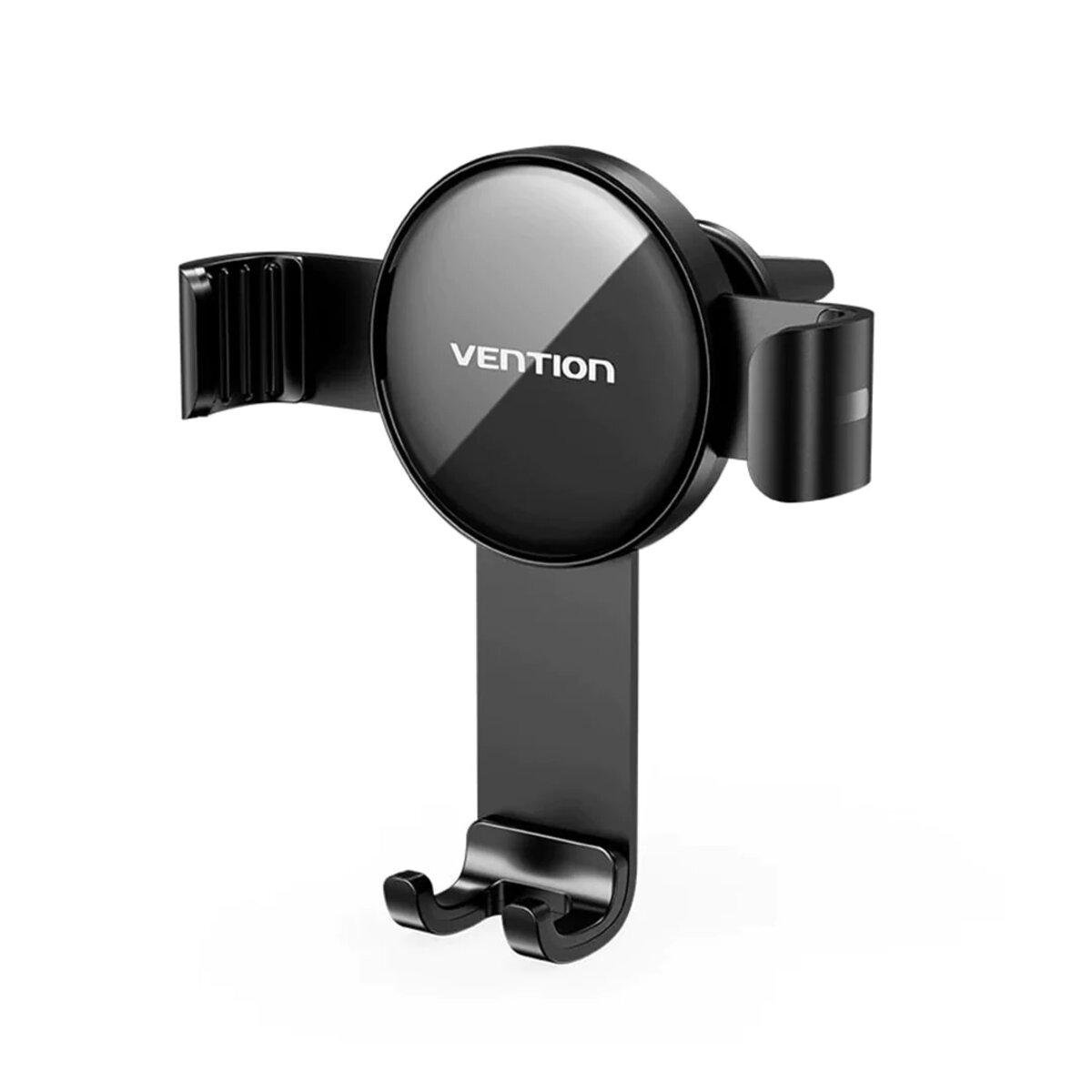 Держатель для телефона в машину Vention Auto-Clamping Car Phone Mount With Duckbill Clip Disc Fashion Type Black (KCSB0)