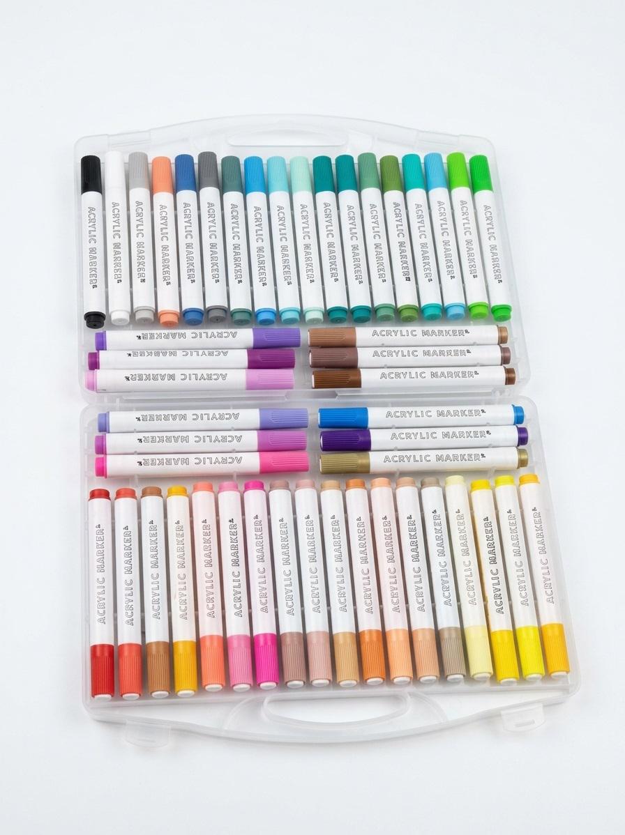 Набор акварельных маркеров для рисования AND 655-48 Acrylic Marker Water color pen 48 шт.