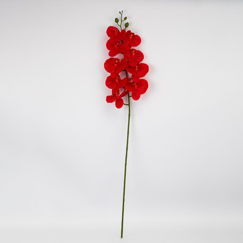 Орхидея искусственная 95 см 2 комплекта Красный (2026-021/red)