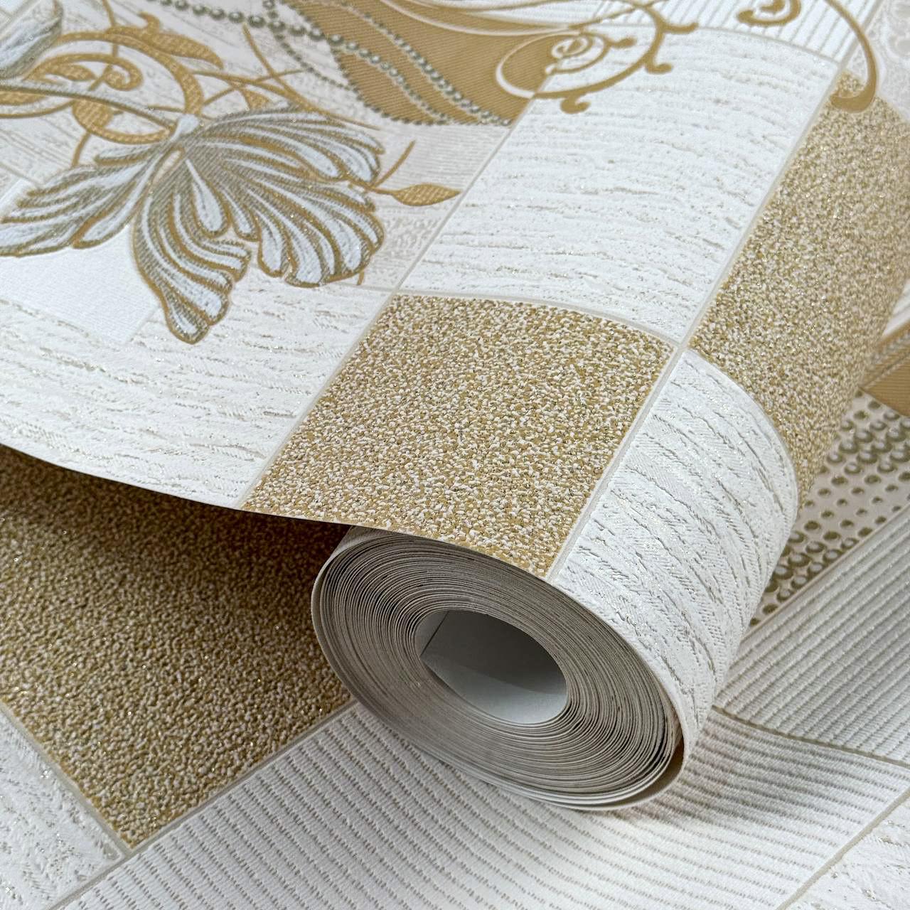 Обои виниловые Славянские обои 5779-05 с рисунком Бежевый (id_1696)