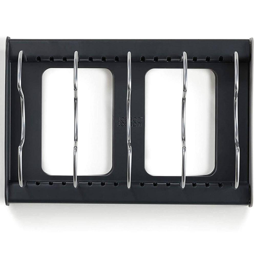 Органайзер розсувний ES-8765 для кришок і посуду з піддоном Grey (784780618) - фото 3 Органайзер розсувний ES-8765 для кришок і посуду з піддоном Grey (784780618) - фото 3