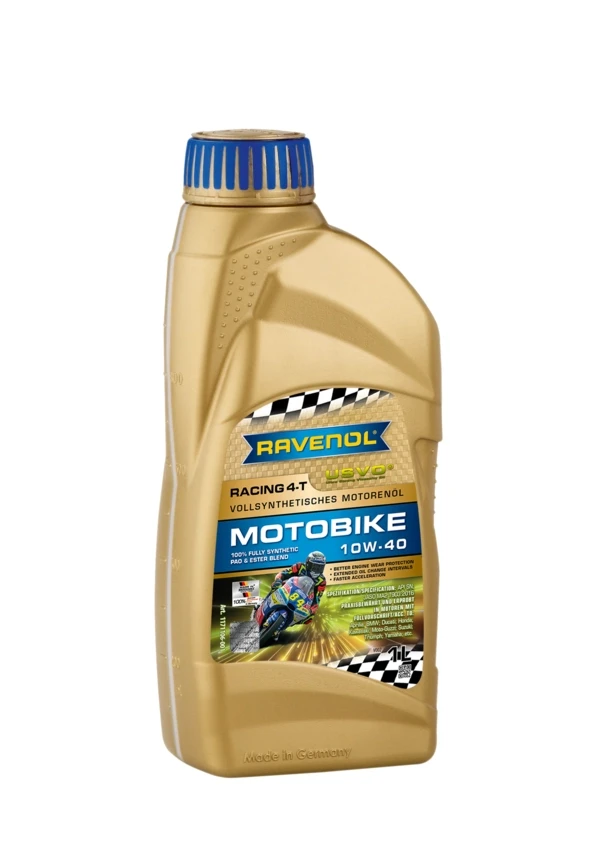 Масло для мотоцикла 4T RAVENOL Racing Motobike 10W-40 синтетика 1 л (1171106-001)