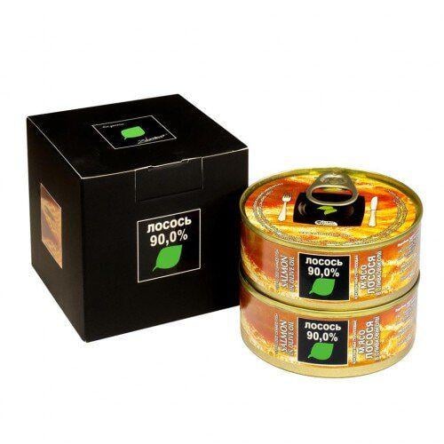Мясо лосося Zdorovo в оливковом масле 2х100 г (4820184610811)