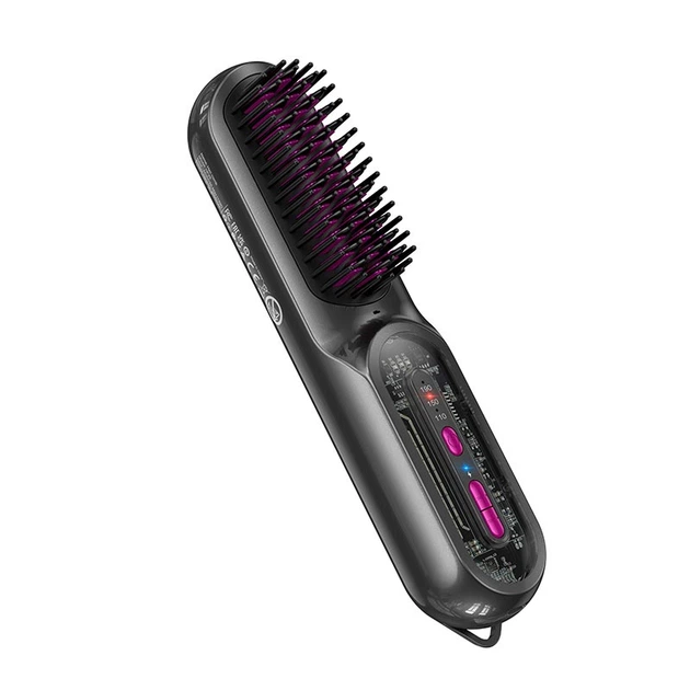 Расческа для выпрямления волос Hoco HP45 Heating Straight Hair Comb Grey