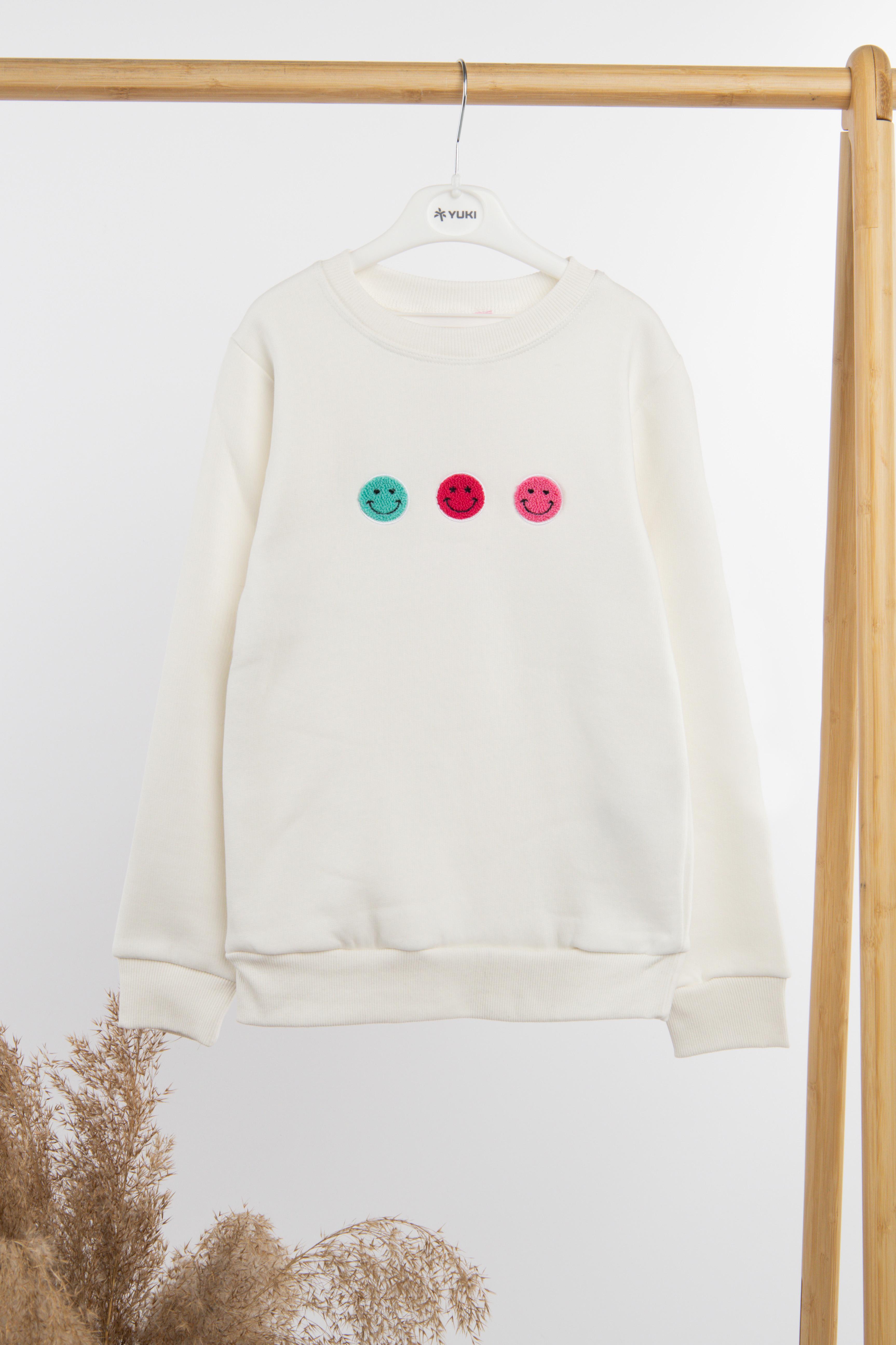 Свитшот для девочки ЦБ-00236026 146 см Молочный (28575622)