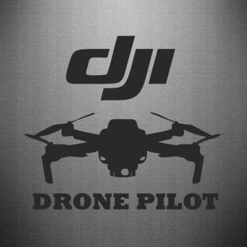 Наклейка DJI Drone Pilot 35x30,9 см Черный (21562071)