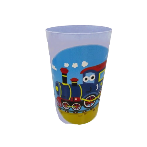 Стакан пластиковий Stenson PB-215 дитячий Сонечко 400 мл Блакитний - фото 1 Стакан пластиковий Stenson PB-215 дитячий Сонечко 400 мл Блакитний - фото 1