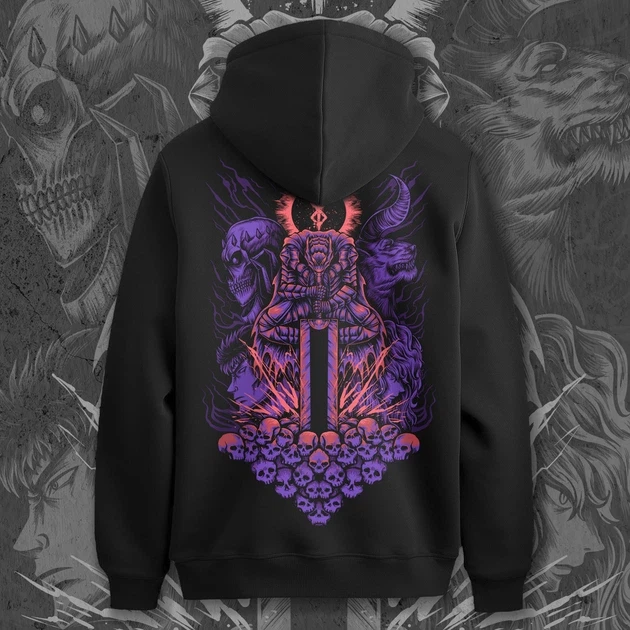 Худи для подростка мальчика с принтом Berserk Гатс и Гриффин 170 см (Anime11096)