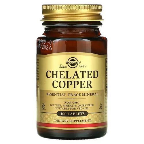 Медь Solgar Chelated Copper 100 табл. (SOL-00640)