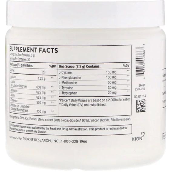 Амінокомплекс Thorne Research Amino Complex 7,7 ун. 219 г 30 порцій Lemon (THR-00366) - фото 2