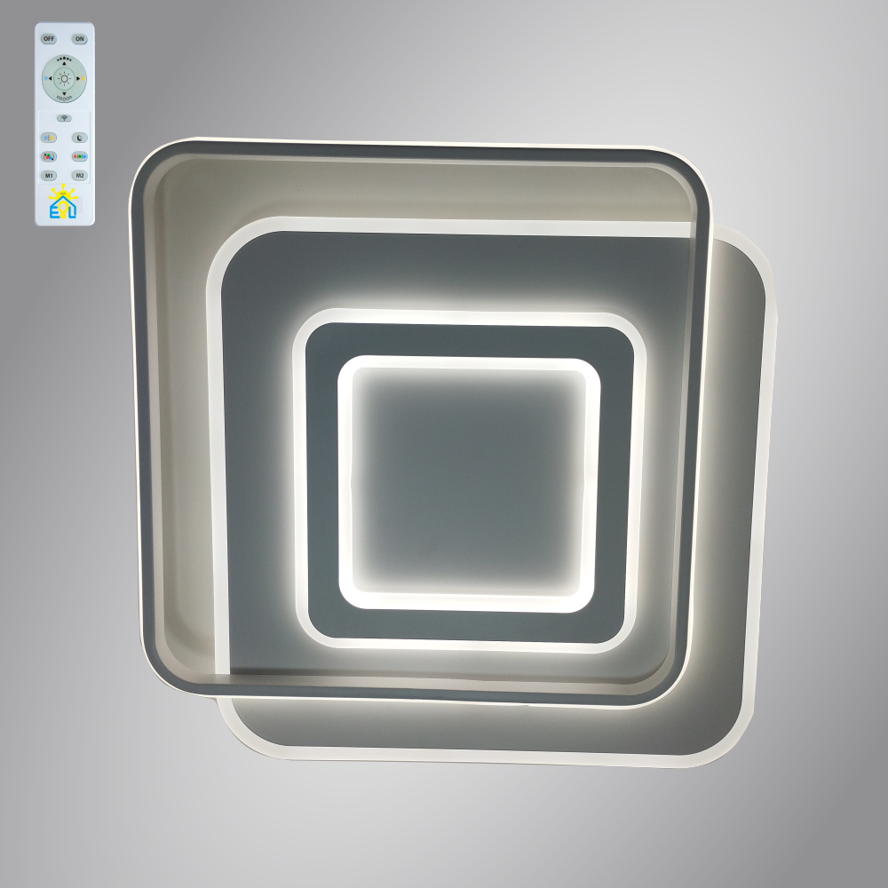 Люстра світлодіодна ESLLSE GEOMETRIA SQUARE 60 60 Вт Білий