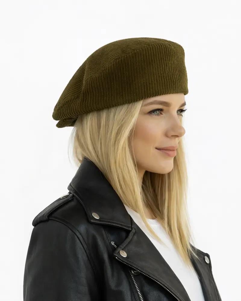 Кепка-конголка вельветовая унисекс one size Коричневый