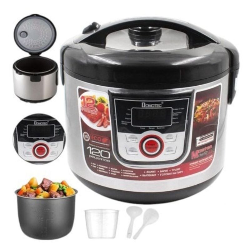 Мультиварка Domotec MS-7726 багатофункціональна 12 програм 5 л 1500W (26202549) - фото 2 Мультиварка Domotec MS-7726 багатофункціональна 12 програм 5 л 1500W (26202549) - фото 2