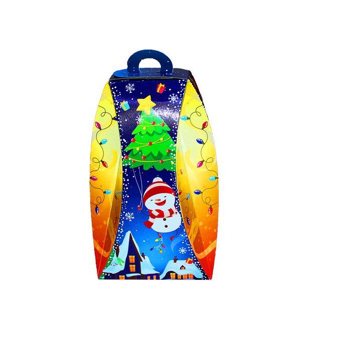 Новогодняя коробка Фонарик/Снеговик 800 г 10 шт. (6202)