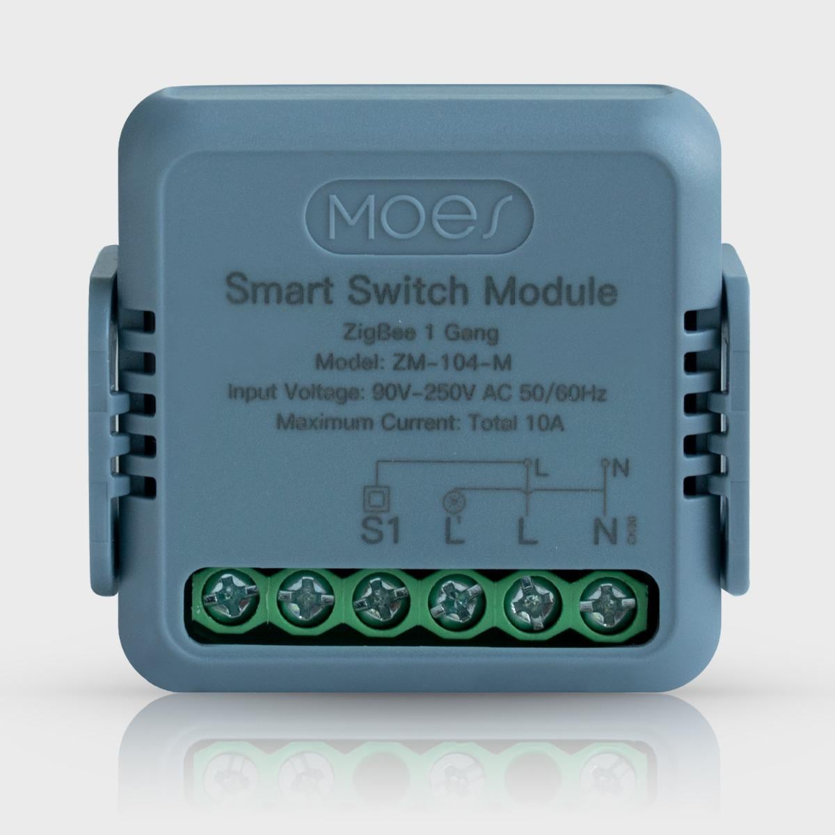 Реле одноканальное ZigBee Moes Tuya Smart (WH00729)