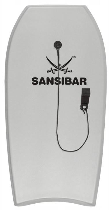 Бодиборд доска для плавания Sansibar 100x49x5 см Серый