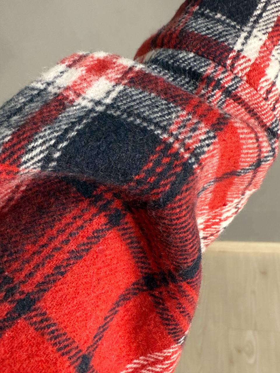 Рубашка женская YZY 223 клетчатая оверсайз теплая байка OS Красный (5398) - фото 6 Рубашка женская YZY 223 клетчатая оверсайз теплая байка OS Красный (5398) - фото 6