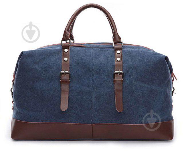 Дорожня сумка текстильна велика Vintage 20083 Синя (20083) - фото 2