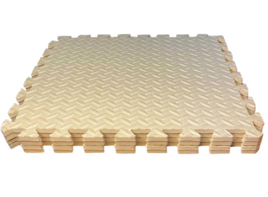 Підлога м'яка-пазл EVA 500х500х10 мм Бежевий (1994664055) - фото 3 Підлога м'яка-пазл EVA 500х500х10 мм Бежевий (1994664055) - фото 3