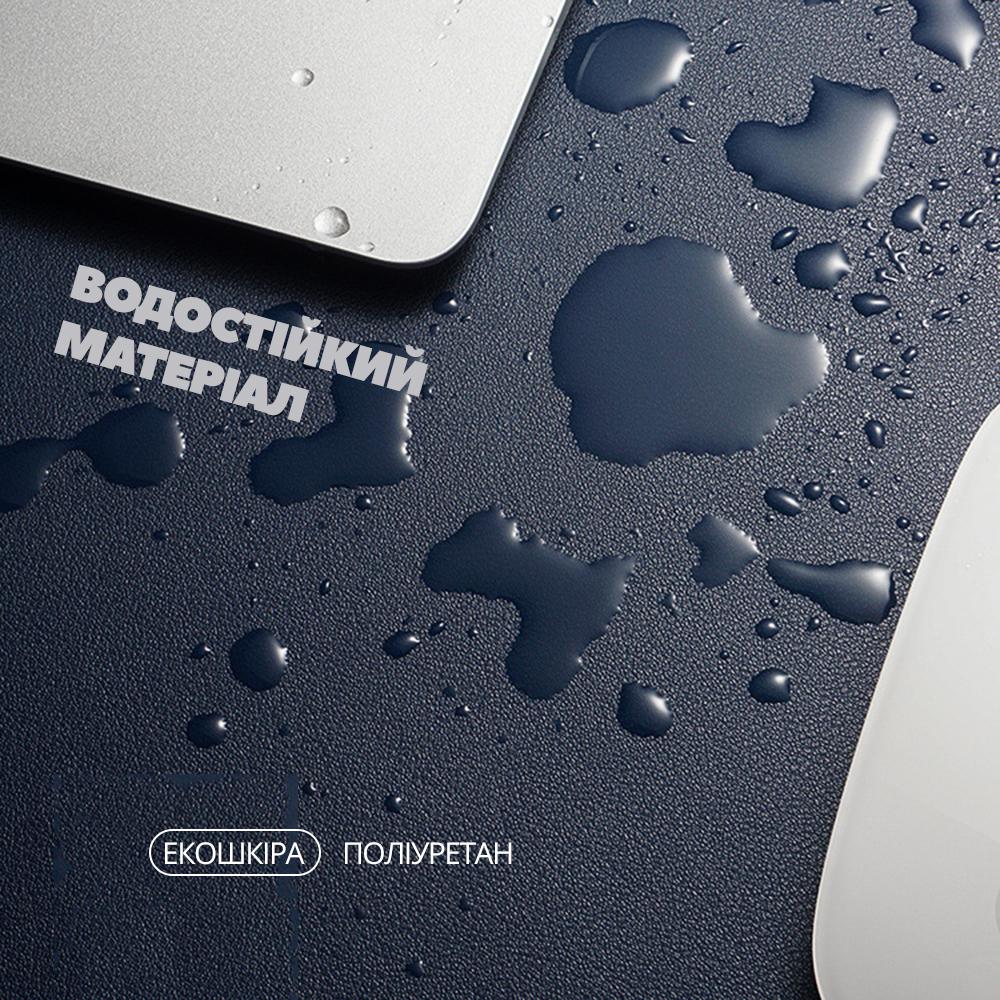 Подкладка-коврик кожаная для ноутбука на компьютерный стол Синий/Желтый (23949604) - фото 5 Подкладка-коврик кожаная для ноутбука на компьютерный стол Синий/Желтый (23949604) - фото 5