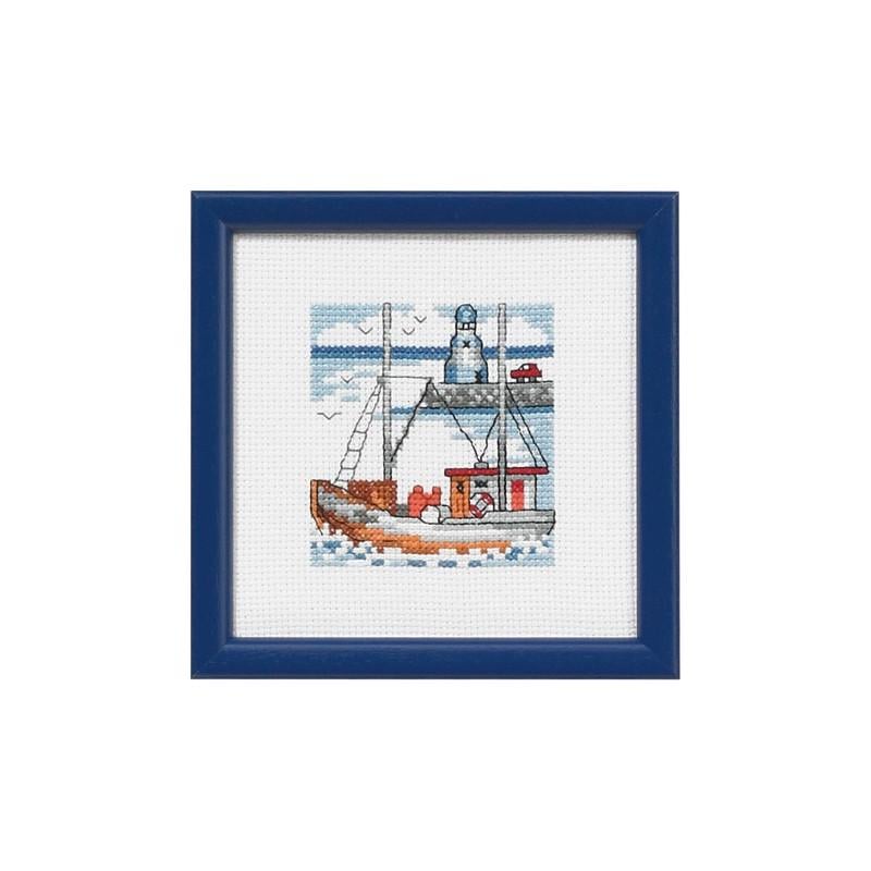 Набор для вышивания крестиком Permin 14-5193 Blue lighthouse (23544)