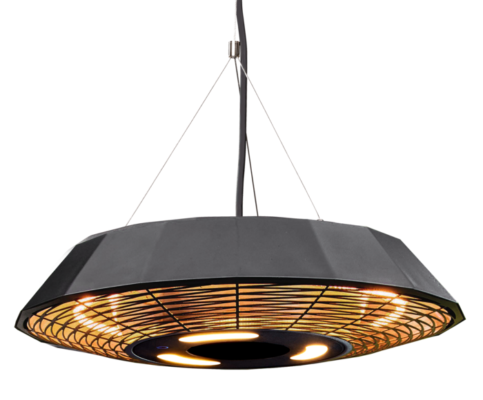 Электрический обогреватель Enders Marbella подвесной инфракрасный 2,0 кВт Черный (1102320670)