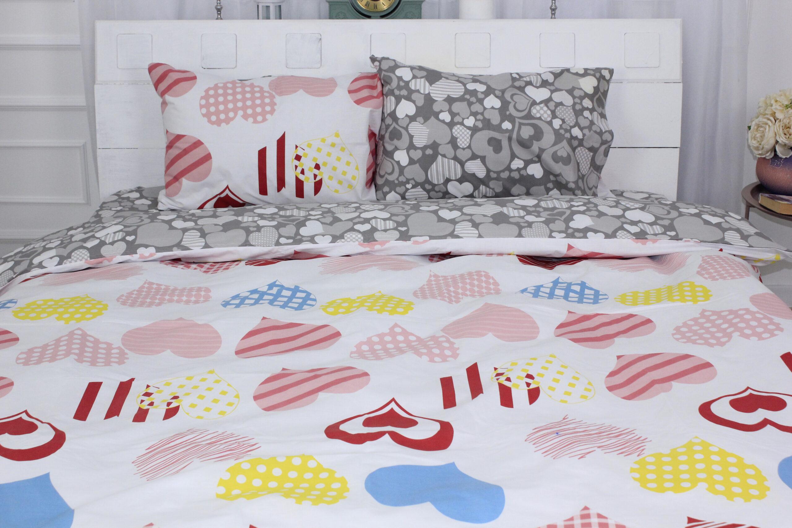 Комплект постельного белья MirSon 17-0532 Bright hearts детский бязь 110х140 см (2200003782219)