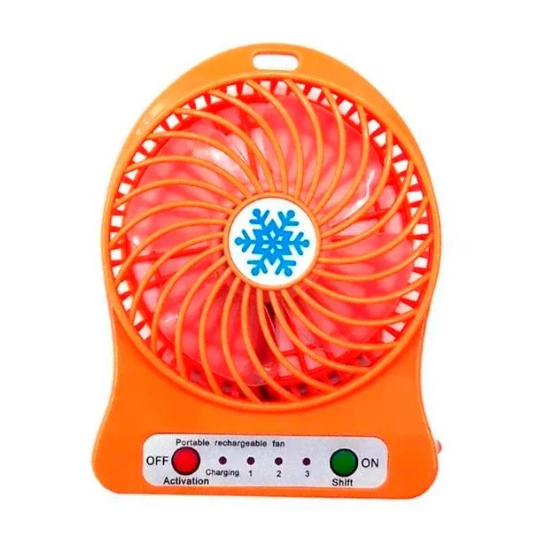Вентилятор аккумуляторный 18650 MOD-01/3288 Оранжевый