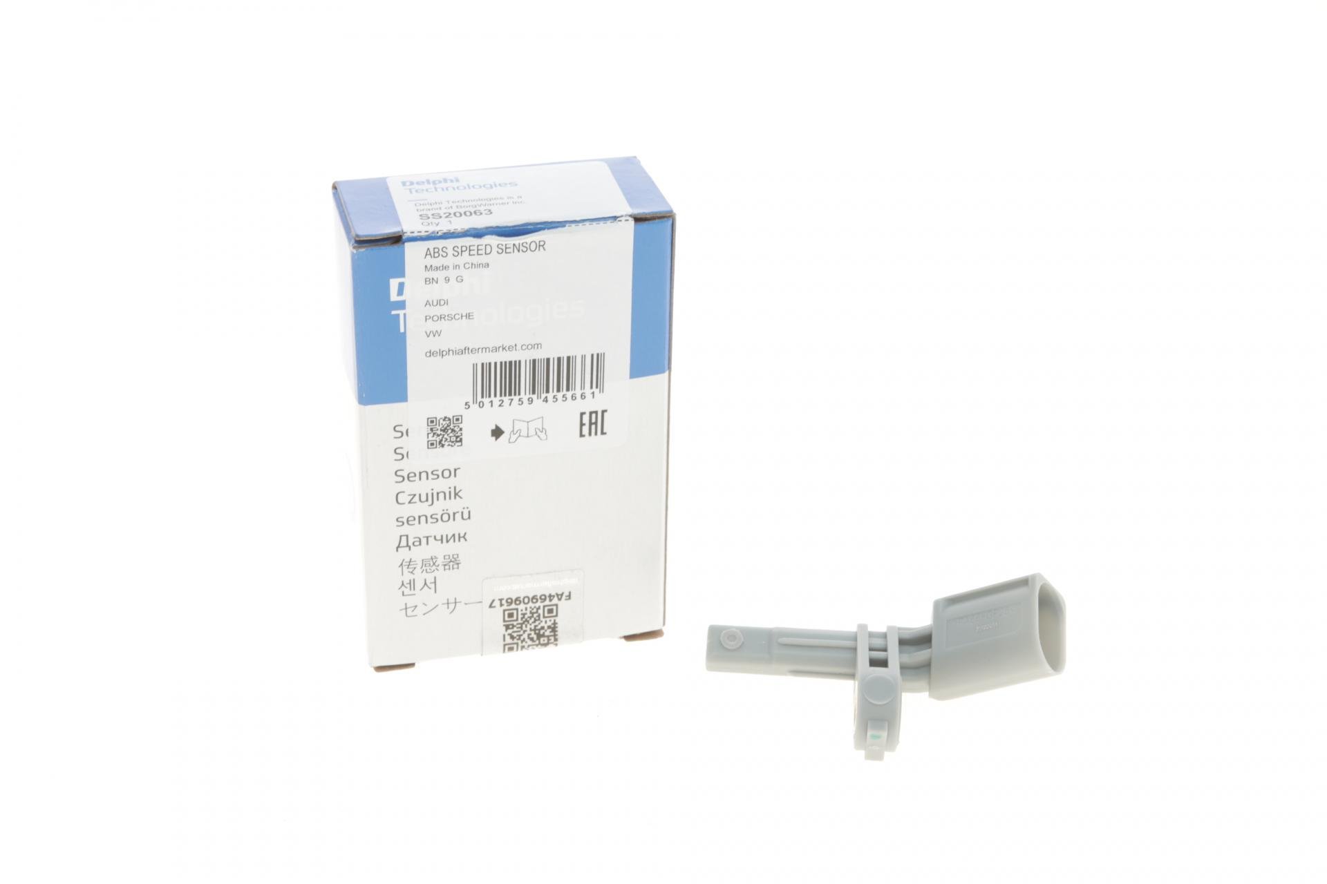 Датчик DELPHI ABS задній Audi A3/Q7/Skoda (SUperB/VW Caddy IV 16-R (SS20063)