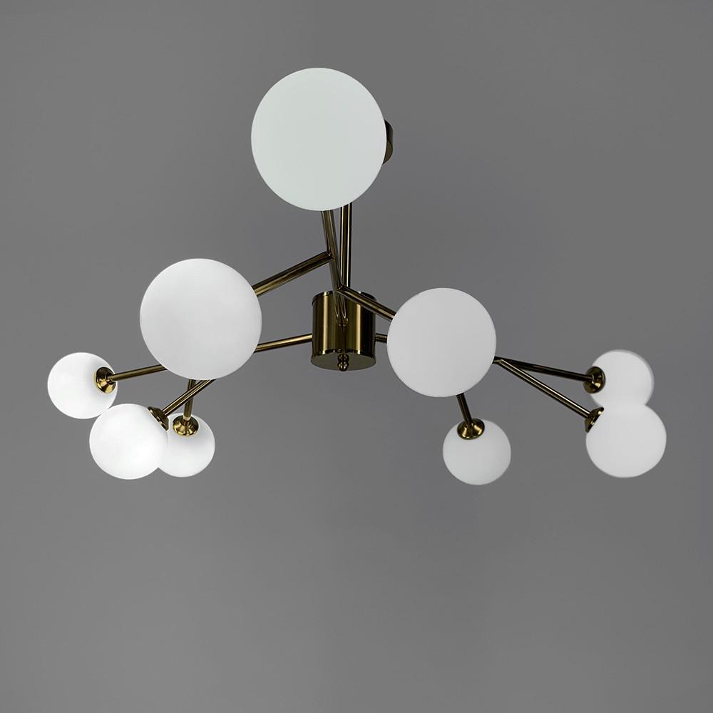 Люстра стельова Grand Bunch на 9 плафонів Ø 110 см Латунь (AOC 20/9 АВ) - фото 9