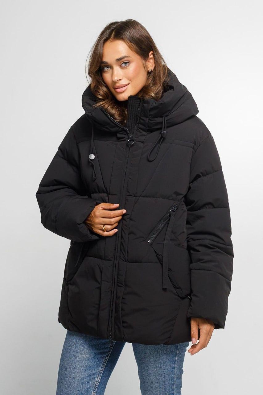 Куртка-пуховик Зефірка коротка S Чорний (5733a/S) - фото 3 Куртка-пуховик Зефірка коротка S Чорний (5733a/S) - фото 3