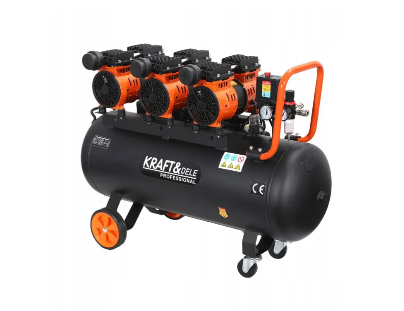 Компрессор безмасляный Kraft&Dele KD1394 100 л 3x1500 Вт 230 В (29535978) - фото 7 Компрессор безмасляный Kraft&Dele KD1394 100 л 3x1500 Вт 230 В (29535978) - фото 7