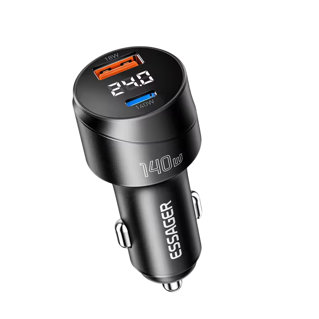 Зарядное устройство для автомобильного Essager 140W LED Metall (26818784)