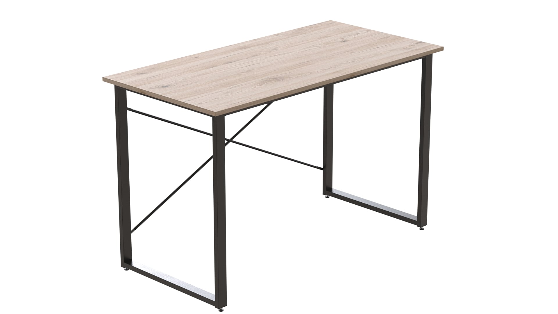 Письменный стол Ferrum-decor 32 мм 75x100x60 мм Черный/Дуб Сан-Марино (5fd35b6adf6d7649b80c5339)