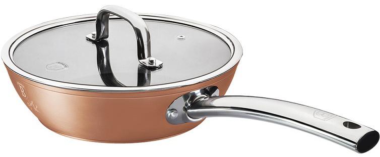 Сковорода-сотейник з кришкою Berlinger Haus Bronze Titan 24 см з титановим покриттям (BH-1690)