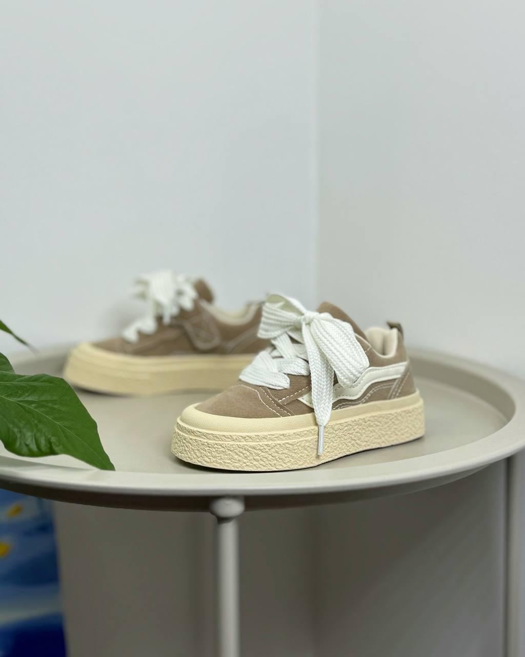 Кроссовки детские р. 31 Бежевый (1381)