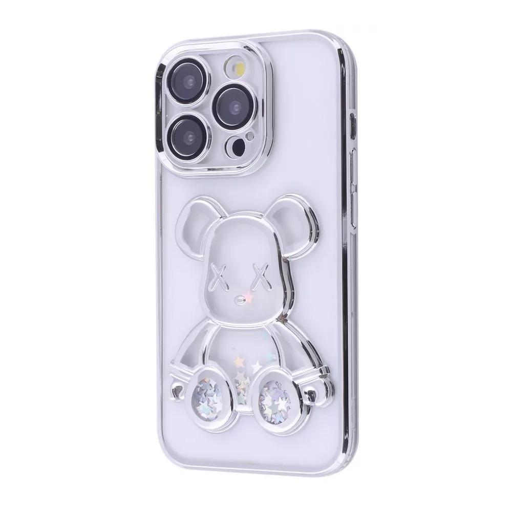 Чохол PRC Shining Bear (iPhone 15 Pro, сріблястий)