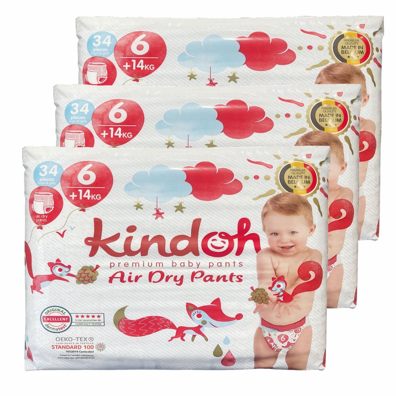 Підгузки-трусики Kindoh Premium 6 14+ кг 102 шт. (2490086246)