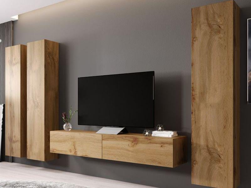 Стенка в гостиную комплект Сama Vigo 1 из ламинированной ДСП Дуб вотан (21407) - фото 2 Стенка в гостиную комплект Сama Vigo 1 из ламинированной ДСП Дуб вотан (21407) - фото 2