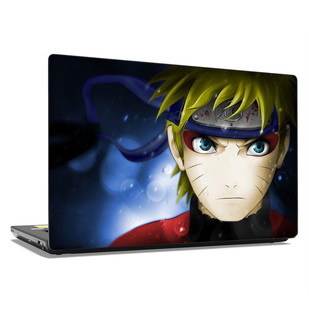 Декоративная наклейка на ноутбук 15,6" Аниме Наруто Узумаки 380х250 мм (100456)