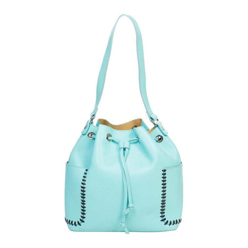 Сумка женская кожаная Italian bags Бирюзовый (8926_tiffany)