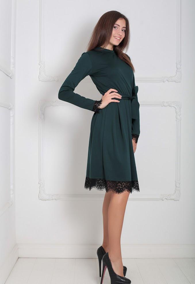 Платье женское Podium Kallagis 20853-DARKGREEN XXL Зеленый