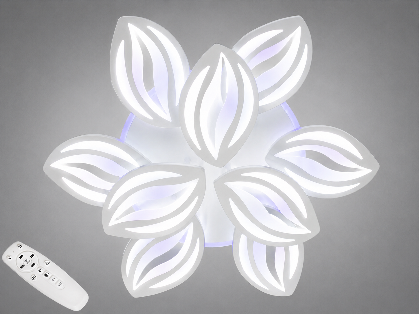 Люстра LED потолочная Diasha димер/пульт 165W Белый (8092/6/3WH 3col dim)