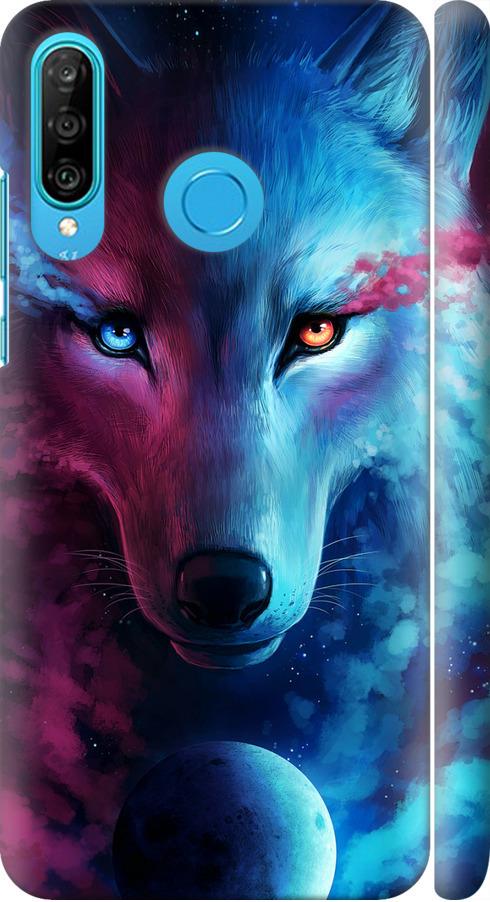 Чехол на Huawei P30 Lite Арт-волк (3999m-1651-42517)
