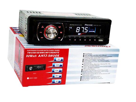 Автомагнитола 2031 USB/MP3/FM 1DIN SD/MMC слот Черный (lp-75057_445) - фото 4