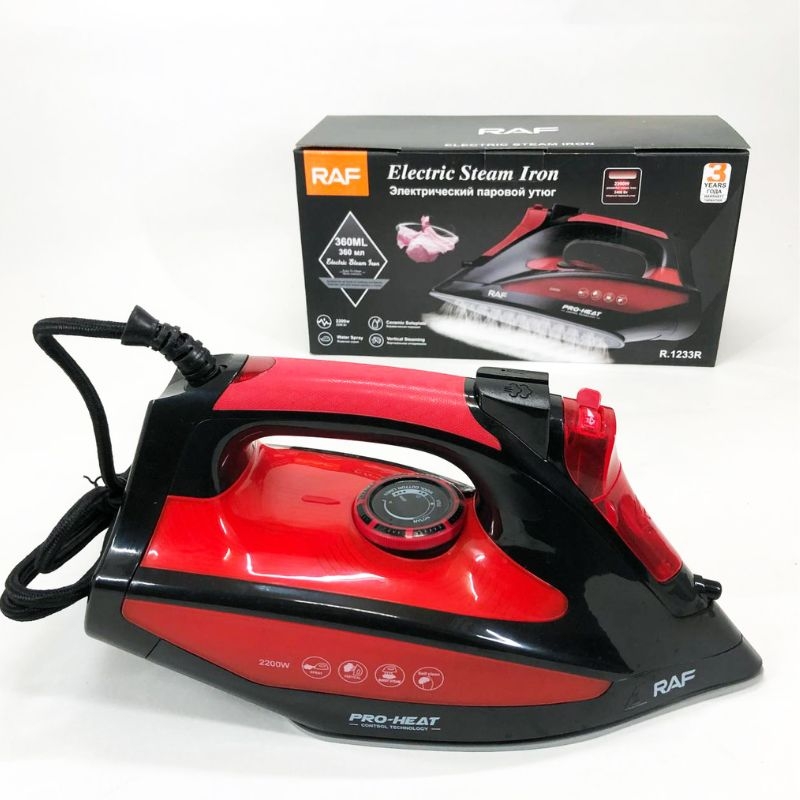 Праска RAF R.1233R керамічна підошва 2200 W (tf7116) - фото 5 Праска RAF R.1233R керамічна підошва 2200 W (tf7116) - фото 5