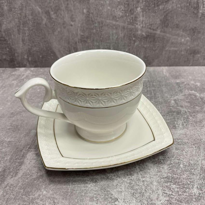 Чашка з блюдцем Interos 506707-A-90 Снігова королева 90 мл