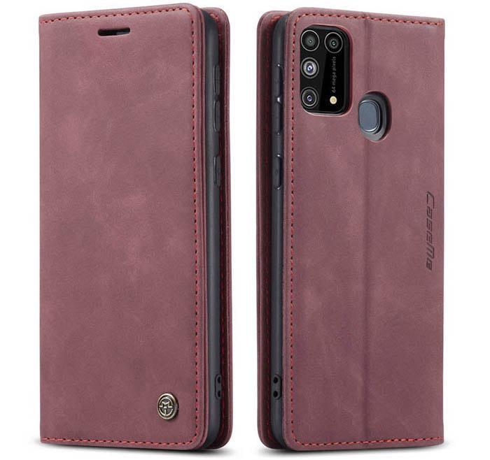 Чехол книжка с магнитом CaseMe на Samsung Galaxy M31 M315 Wine (15542-42) Чехол книжка с магнитом CaseMe на Samsung Galaxy M31 M315 Wine (15542-42)