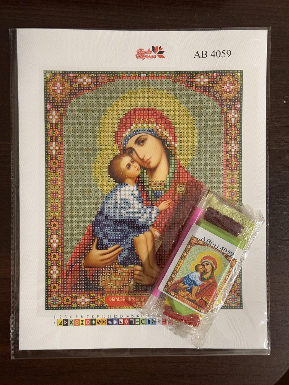 Алмазна мозаїка Ікона Донська Божа Матір 19х23 см (1878037321) - фото 2 Алмазна мозаїка Ікона Донська Божа Матір 19х23 см (1878037321) - фото 2